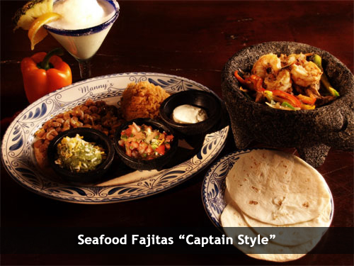 Seafood Fajitas "Captain Style"