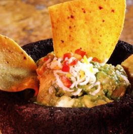 image of mannys guacamole dip and chips